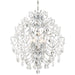 Isabella's Crown 6-Light Chandelier in Chrome & Clear Crystal Strings M Accents - Lamps Expo