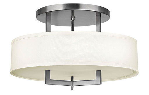 Hampton Medium Semi-Flush Mount in Antique Nickel