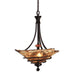 Uttermost's Vitalia 3 Lt Oil Rubbed Bronze Pendant Designed by Carolyn Kinder