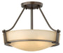 Hathaway Medium Semi-Flush Mount in Olde Bronze
