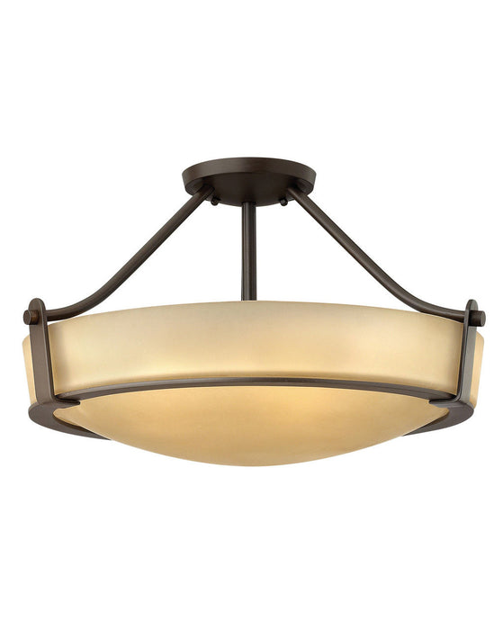 Hathaway Large Semi-Flush Mount in Olde Bronze