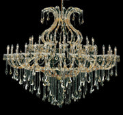 Maria Theresa 49-Light Chandelier in Gold with Golden Teak (Smoky) Royal Cut Crystal