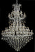 Maria Theresa 85-Light Chandelier in Chrome with Golden Teak (Smoky) Royal Cut Crystal