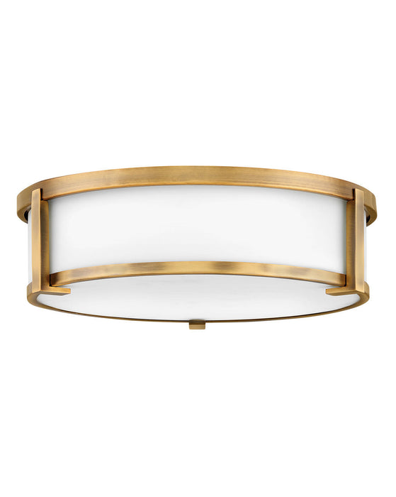 Lowell Large Flush Mount in Brushed Bronze