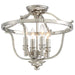 Audrey's Point 4-Light Semi-Flush Mount in Polished Nickel - Lamps Expo