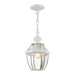 Monterey 1 Light Outdoor Chain Lantern in White