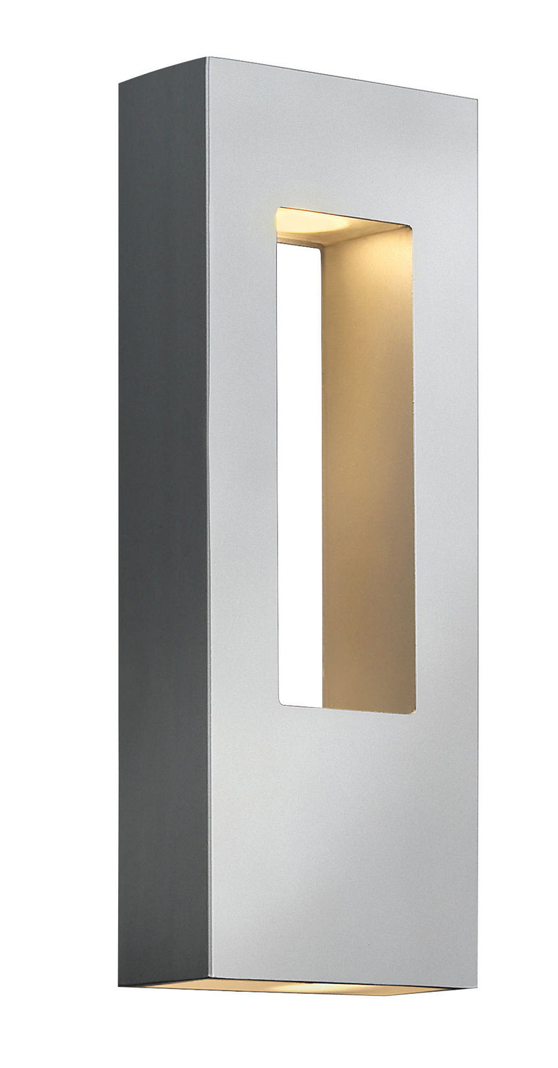 Atlantis Medium Wall Mount Lantern in Titanium - Lamps Expo