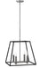 Fulton Medium Open Frame Pendant in Aged Zinc