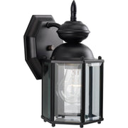 BrassGUARD 1-Light Wall Lantern in Black