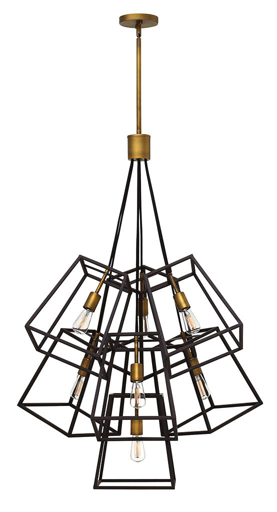 Fulton Seven Light Multi Tier in Bronze