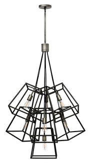 Fulton Seven Light Multi Tier in Aged Zinc