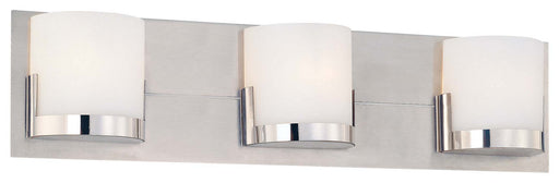 Convex 3 Light Bath in Chrome with Etched Opal