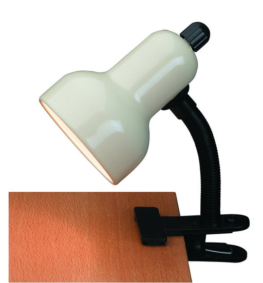 Clip-On Desk Lamp in Ivory
