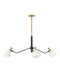 Sinclair Medium Single Tier Chandelier in Heritage Brass