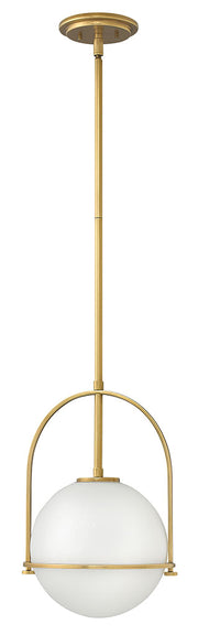 Somerset Medium Pendant in Heritage Brass