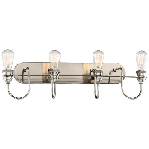 Uptown Edison 4-Light Bath Vanity in Plated Pewter - Lamps Expo