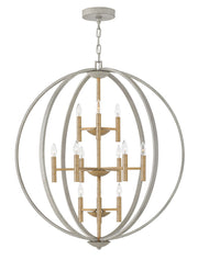 Euclid Large Three Tier Orb in Cement Gray