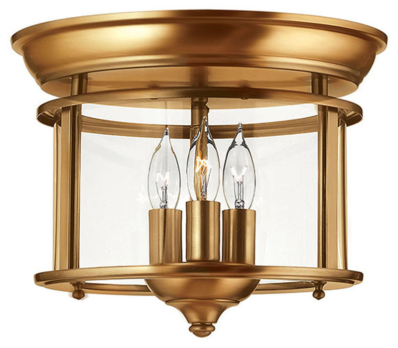 Gentry Medium Flush Mount in Heirloom Brass