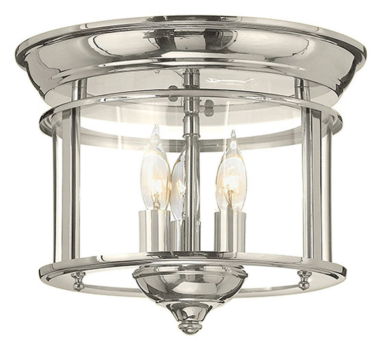 Gentry Medium Flush Mount in Polished Nickel