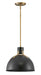 Argo Small Pendant in Satin Black