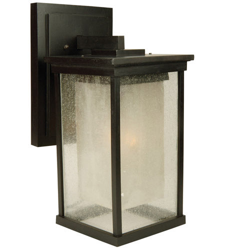 Riviera 1-Light Wall Lantern in Oiled Bronze Outdoor