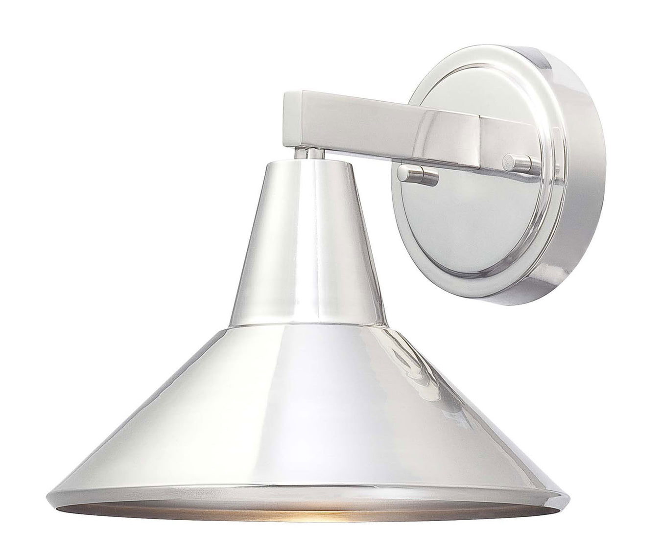 Bay Crest 1-Light Wall Mount in Brushed Stainless Steel