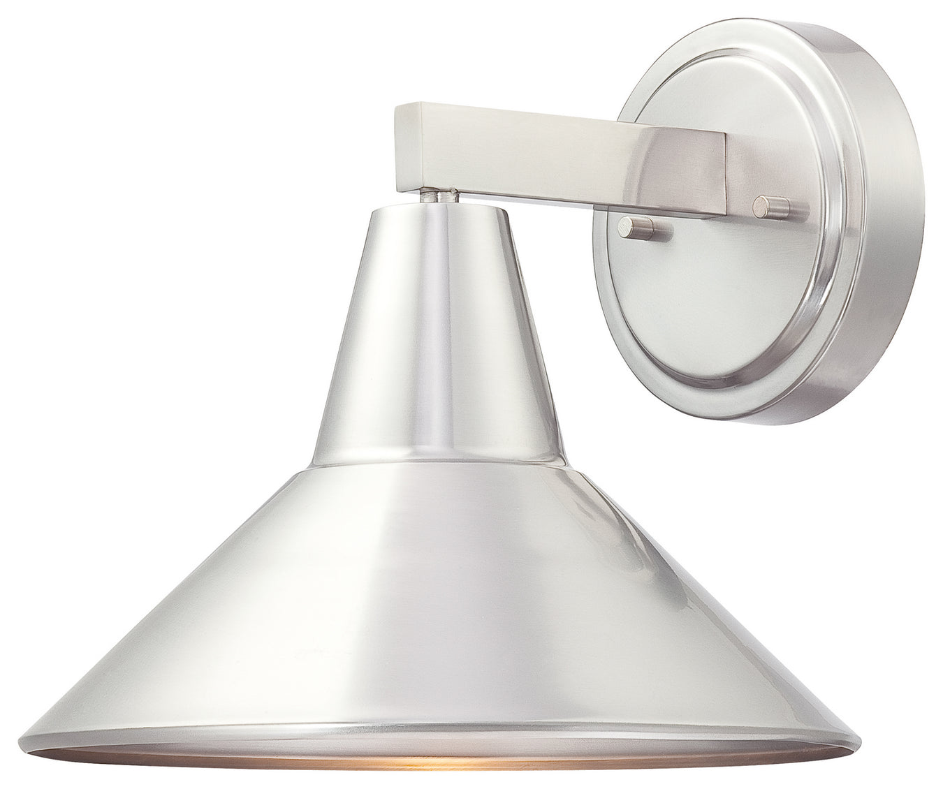 Bay Crest 1-Light Wall Mount in Brushed Stainless Steel