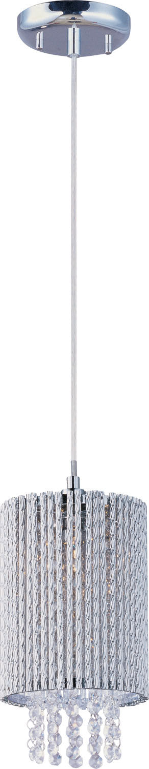 Spiral 1-Light Pendant in Polished Chrome