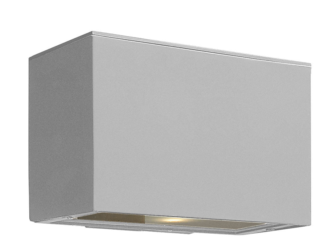 Atlantis Small Down Light Wall Mount Lantern in Titanium - Lamps Expo