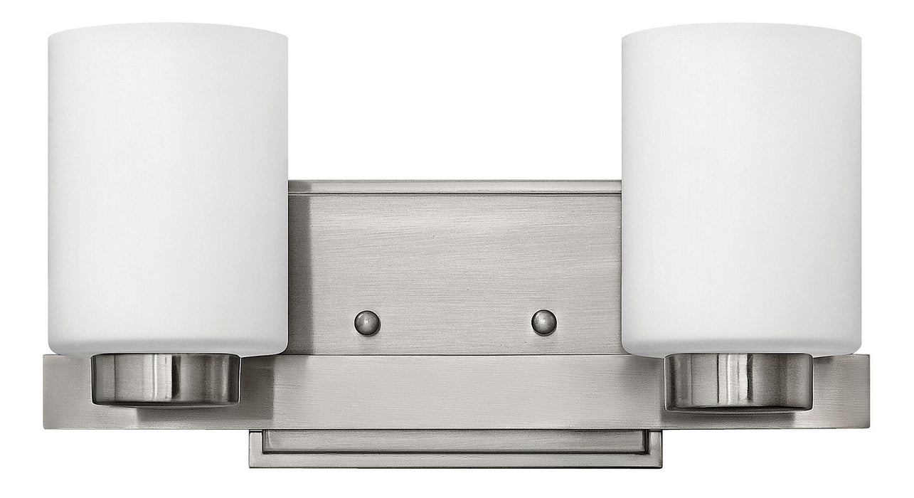 Miley Two Light Vanity in Brushed Nickel