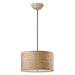 Uttermost's Dafina 3 Light Burlap Drum Pendant