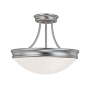 3 Light Flush and Semi-Flush in Matte Nickel