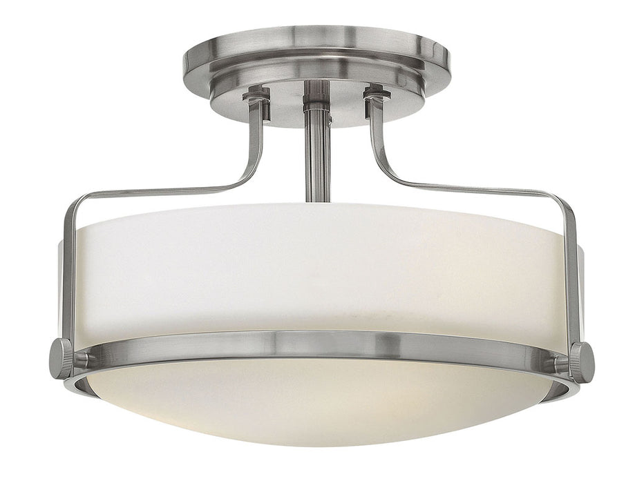 Harper Medium Semi-Flush Mount in Brushed Nickel