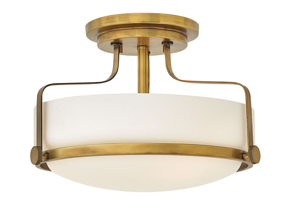 Harper Medium Semi-Flush Mount in Heritage Brass