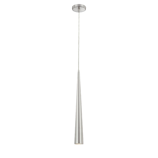 Sliver 1-Light Pendant in Satin Nickel
