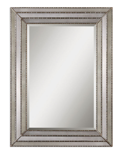 Uttermost's Seymour Antique Silver Mirror Designed by Grace Feyock