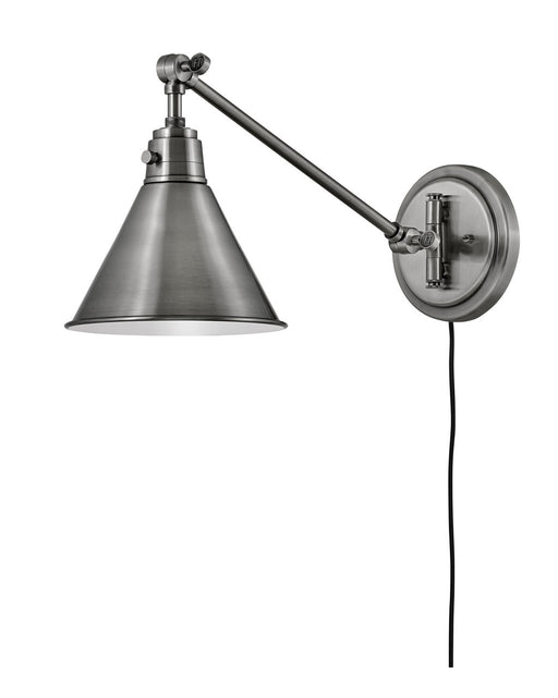 Arti Small Single Light Sconce in Polished Antique Nickel