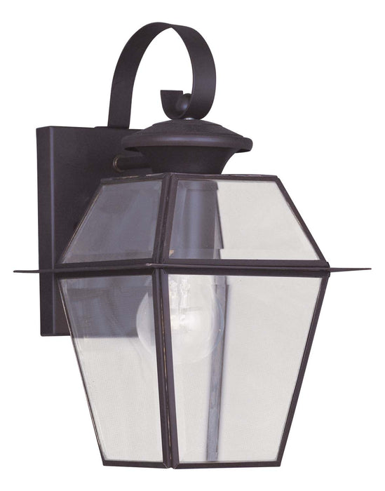 Westover 1 Light Outdoor Wall Lantern in Bronze