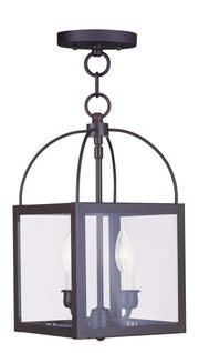 Milford 2 Light Convertible Mini Pendant/Ceiling Mount in Bronze