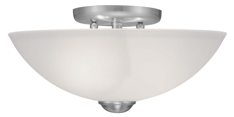 Somerset 2 Light Ceiling Mount in Brushed Nickel