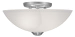 Somerset 2 Light Ceiling Mount in Brushed Nickel