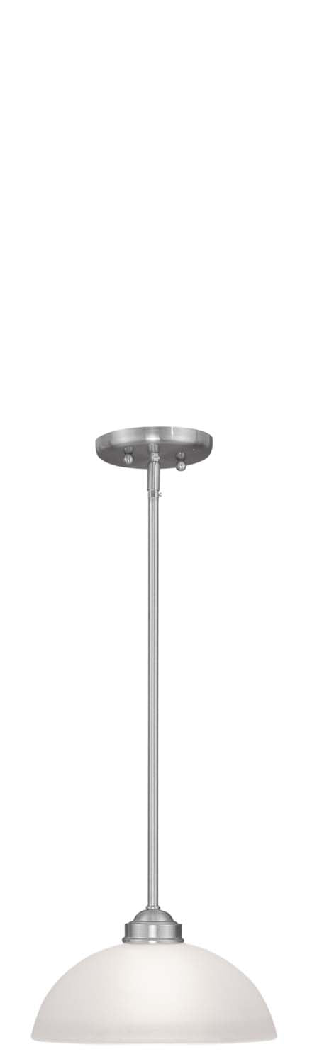 Somerset 1 Light Pendant in Brushed Nickel