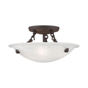 Oasis 3 Light Ceiling Mount in Bronze