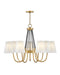 Aston Large Single Tier Chandelier in Heritage Brass