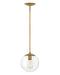 Warby Small Pendant in Heritage Brass