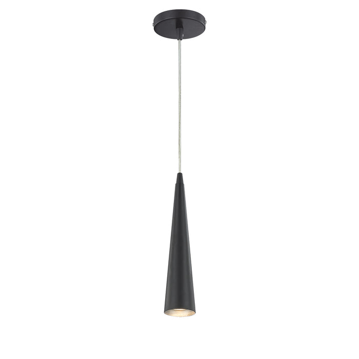 Sliver 1-Light Pendant in Black