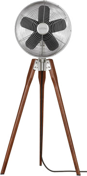 Arden Pedestal Fan in Satin Nickel