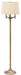 Lancaster 62.75 Inch Antique Brass Six Way Floor Lamp with Off-White Linen Hardback