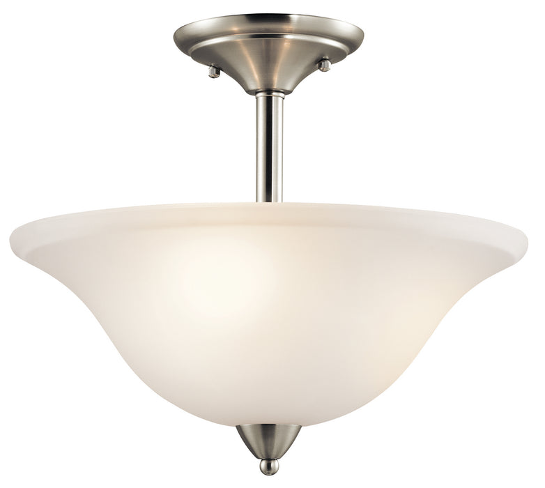 Nicholson Semi Flush 3-Light in Brushed Nickel