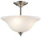 Nicholson Semi Flush 3-Light in Brushed Nickel